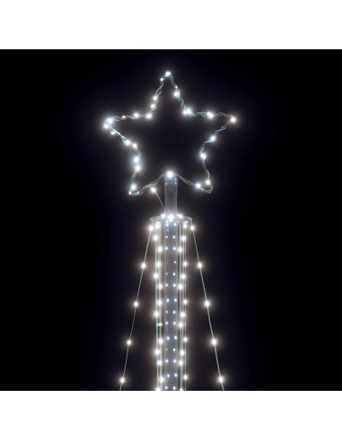 Illuminazione per Albero di Natale 483 LED Bianco Freddo 240 cm