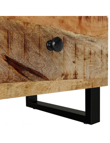 Comodini 2pz 40x33x46 cm in Legno Massello di Mango