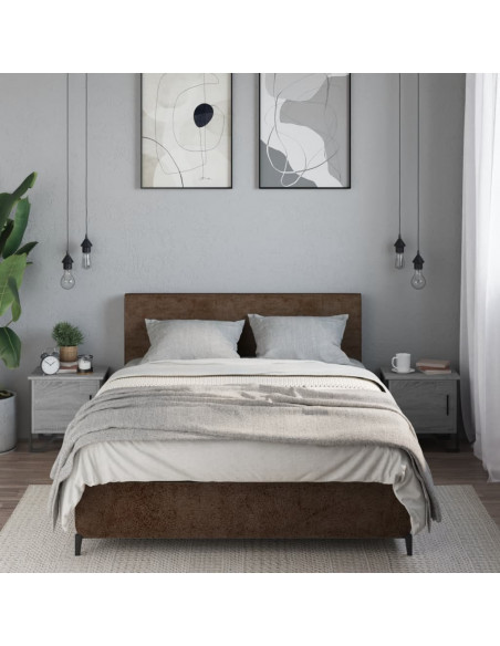 Comodini 2pz Grigio Sonoma 40x30x40 cm in Truciolato