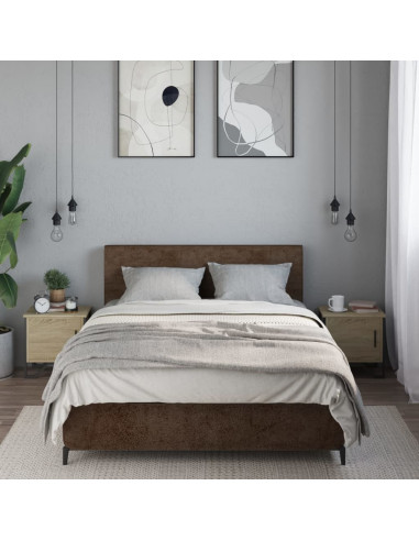 Comodini Rovere Sonoma 2 pz 40x30x40 cm in Legno Multistrato