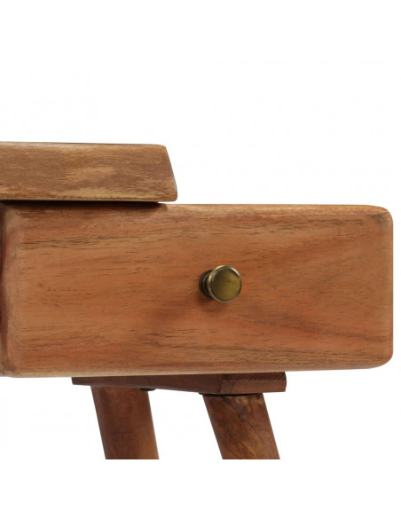 Comodino in Legno Massello d'Acacia 45x32x55cm