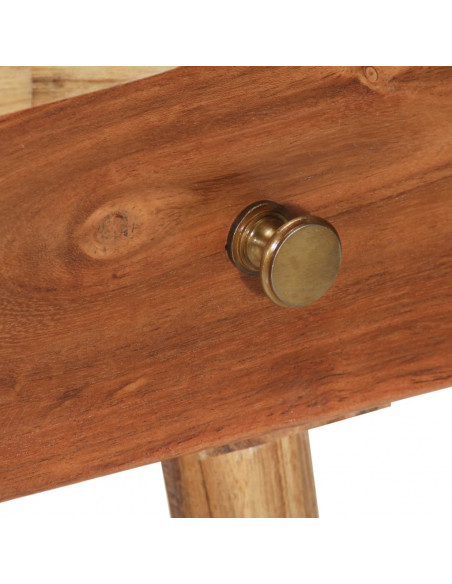 Comodino in Legno Massello d'Acacia 45x32x55cm