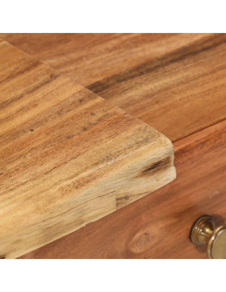 Comodino in Legno Massello d'Acacia 45x32x55cm