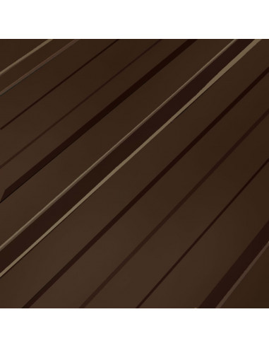 Pannelli da Tetto 12 pz in Acciaio Zincato Marrone
