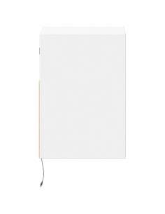 Comodino a Parete con Luci LED Bianco 2