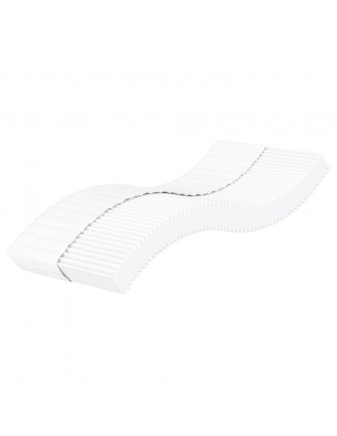 Divano Letto con Materasso Crema 80x200 cm in Tessuto