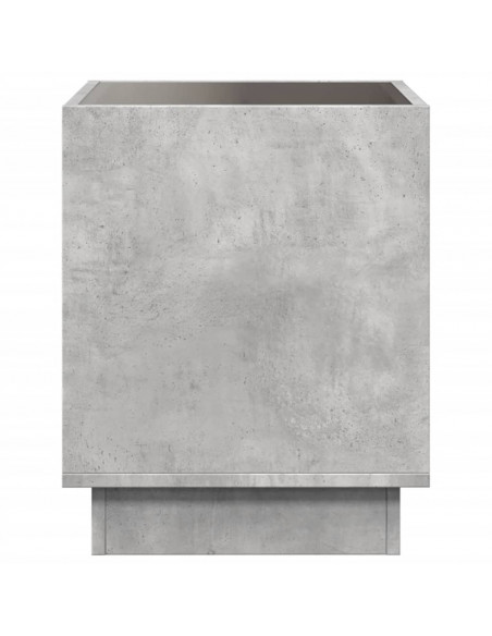 Comodino con LED Infinity Grigio Cemento 50x50x50 cm