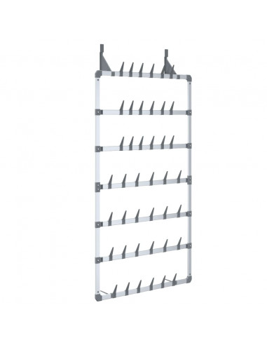 Scarpiera Pensile Argento 66x13x139 cm