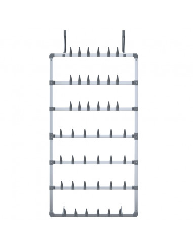 Scarpiera Pensile Argento 66x13x139 cm