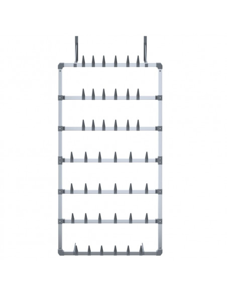 Scarpiera Pensile Argento 66x13x139 cm