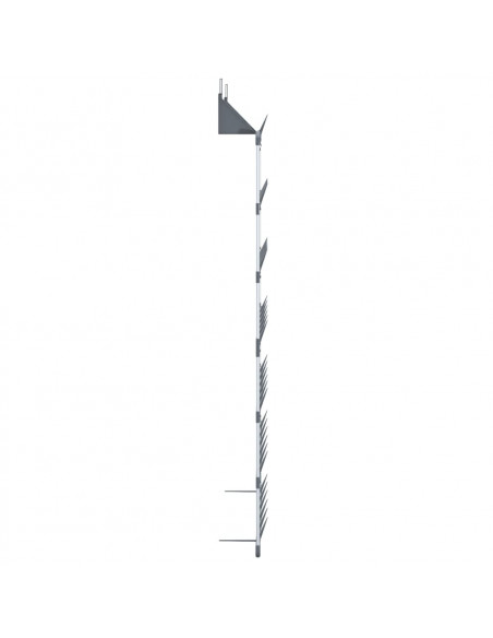 Scarpiera Pensile Argento 66x13x139 cm