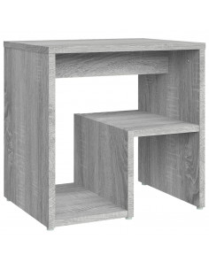 Comodino Grigio Sonoma 40x30x40 cm in Legno Multistrato 2