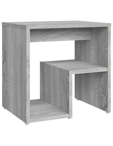 Comodino Grigio Sonoma 40x30x40 cm in Legno Multistrato