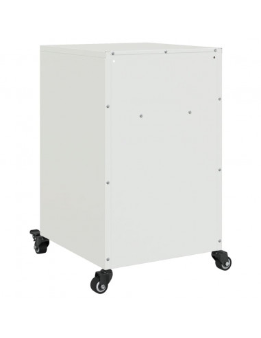 Comodini 2 pz Bianchi 36x39x59 cm in Acciaio