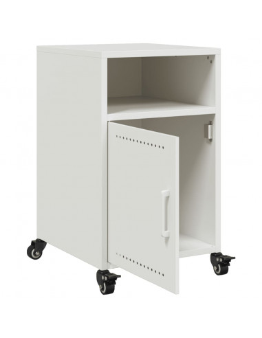 Comodini 2 pz Bianchi 36x39x59 cm in Acciaio