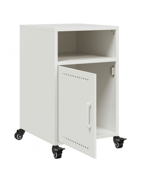 Comodini 2 pz Bianchi 36x39x59 cm in Acciaio