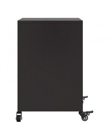 Comodini 2 pz Neri 36x39x59 cm in Acciaio