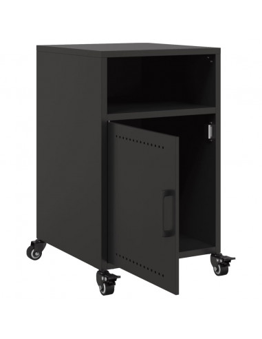 Comodini 2 pz Neri 36x39x59 cm in Acciaio