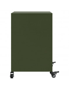 Comodini 2 pz Verde Oliva 36x39x59 cm in Acciaio 2