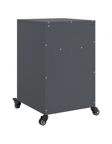 Comodino Antracite 36x39x59 cm in Acciaio