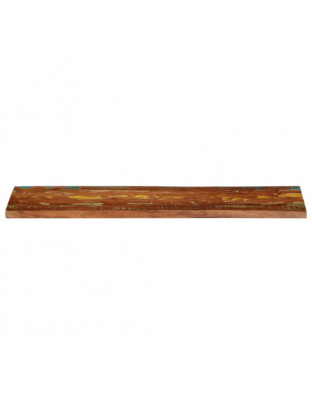 Piano Tavolo 110x40x3,8 cm Rettangolare in Massello di Recupero