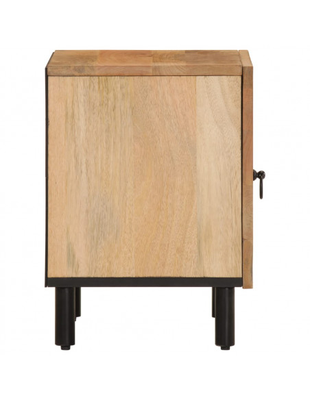 Comodini 2pz 40x33x46 cm in Legno Massello di Mango