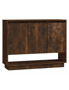 Credenza Rovere Fumo 97x31x75 cm in Truciolato 2