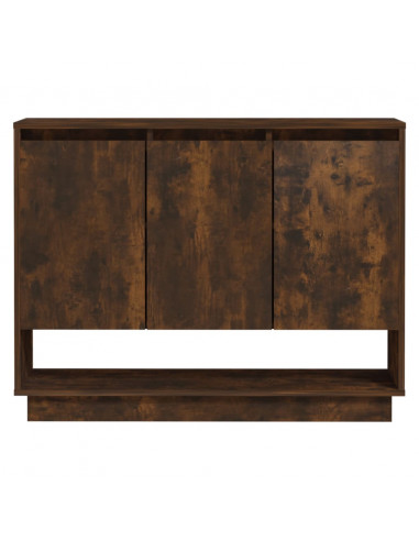 Credenza Rovere Fumo 97x31x75 cm in Truciolato