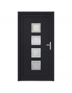 Porta Ingresso Antracite 98x200 cm in PVC 2