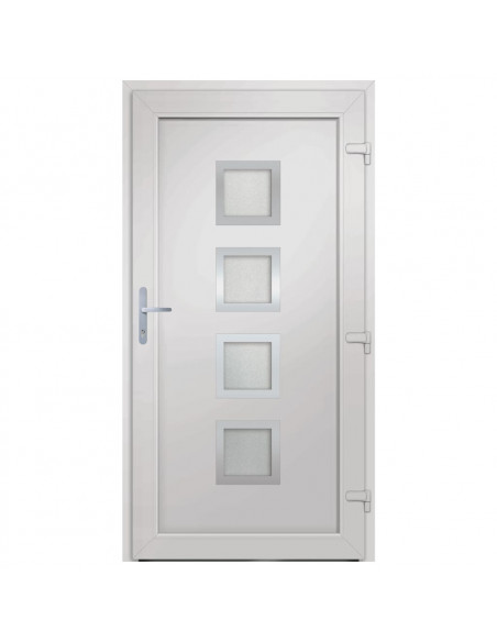 Porta Ingresso Antracite 98x200 cm in PVC