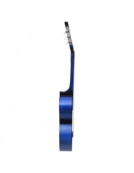 Set Chitarra Classica per Principianti 12 pz Blu 4/4 39"