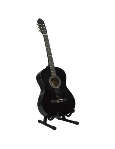 Set Chitarra Classica per Principianti 12 pz Nera 4/4 39"