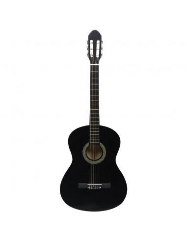 Set Chitarra Classica per Principianti 12 pz Nera 4/4 39"