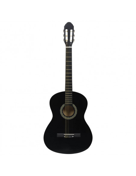 Set Chitarra Classica per Principianti 12 pz Nera 4/4 39"