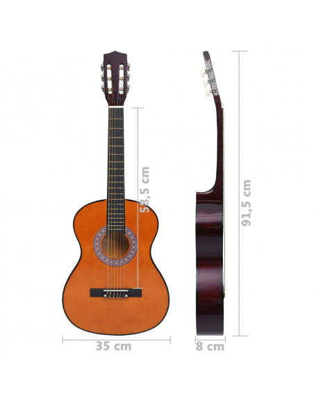 Set Chitarra Classica 8 pz Bambini e Principianti 3/4 36"
