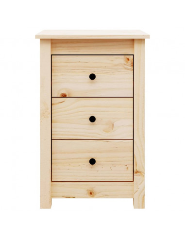 Comodini 2 pz 40x35x61,5 cm in Legno Massello di Pino