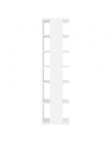 Scarpiera Bianca 27,5x27x102 cm in Legno Multistrato