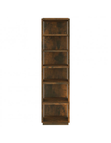 Scarpiera Rovere Fumo 27,5x27x102 cm Legno Multistrato
