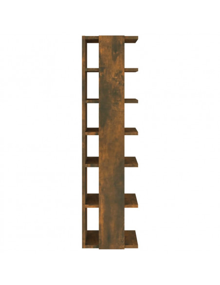 Scarpiera Rovere Fumo 27,5x27x102 cm Legno Multistrato