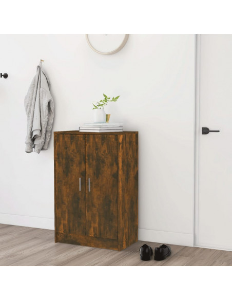 Scarpiera Rovere Fumo 60x35x92 cm in Legno Multistrato