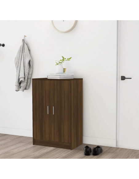 Scarpiera Rovere Marrone 60x35x92 cm in Legno Multistrato
