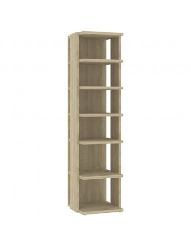 Scarpiera Rovere Sonoma 27,5x27x102 cm in Legno Multistrato