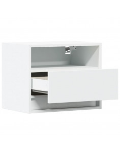 Comodino a Parete con Luci LED Bianco 2