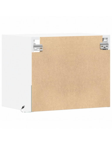 Comodino a Parete con Luci LED Bianco