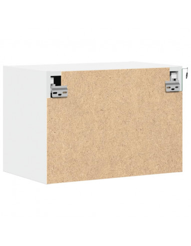 Comodino a Parete con Luci LED Bianco