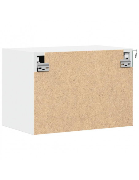 Comodino a Parete con Luci LED Bianco