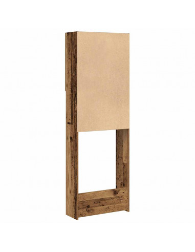 Mobile per Lavatrice Legno Antico 64x25,5x190 cm