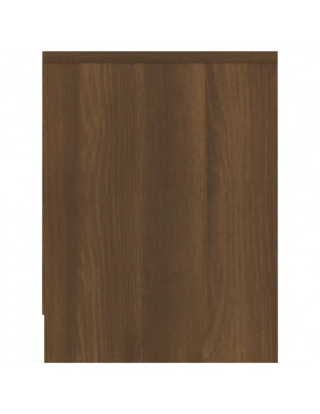 Comodini 2pz Rovere Marrone 40x30x40 cm in Truciolato