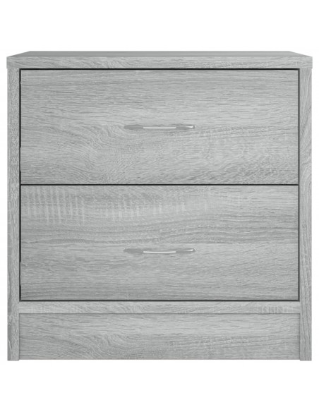 Comodino Grigio Sonoma 40x30x40 cm in Truciolato