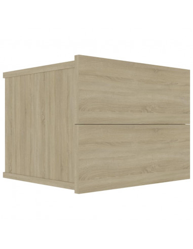 Comodini 2 pz Rovere Sonoma 40x30x30 cm in Legno Multistrato